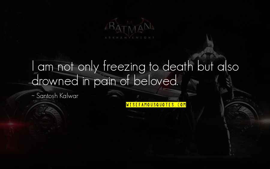 Am Not In Love Quotes By Santosh Kalwar: I am not only freezing to death but