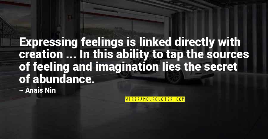 Am Not Lying Quotes By Anais Nin: Expressing feelings is linked directly with creation ... Am Not Lying Quotes By Anais Nin: Expressing feelings is linked directly with creation ...