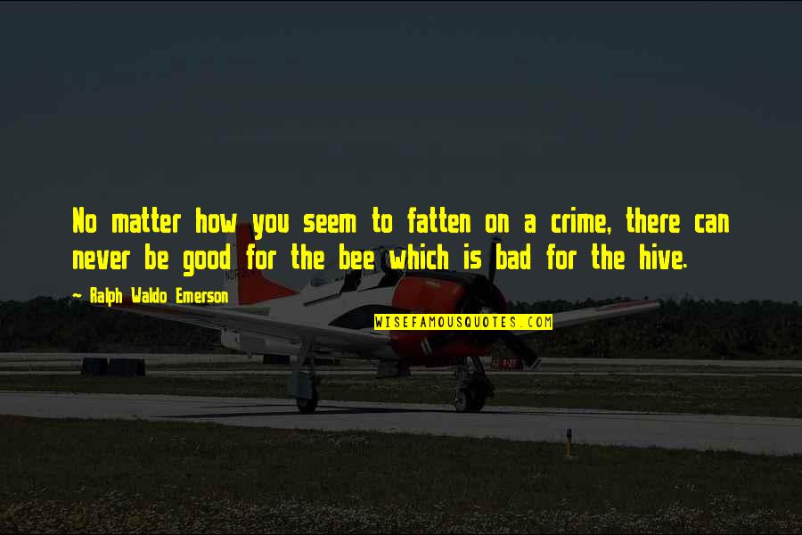 Am Not That Bad Quotes By Ralph Waldo Emerson: No matter how you seem to fatten on