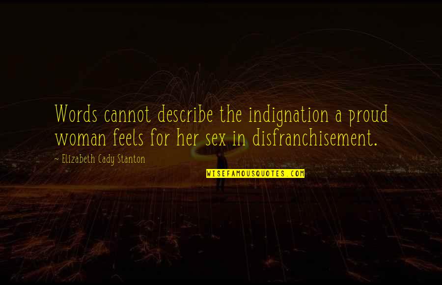 Am Proud Of Her Quotes By Elizabeth Cady Stanton: Words cannot describe the indignation a proud woman Am Proud Of Her Quotes By Elizabeth Cady Stanton: Words cannot describe the indignation a proud woman