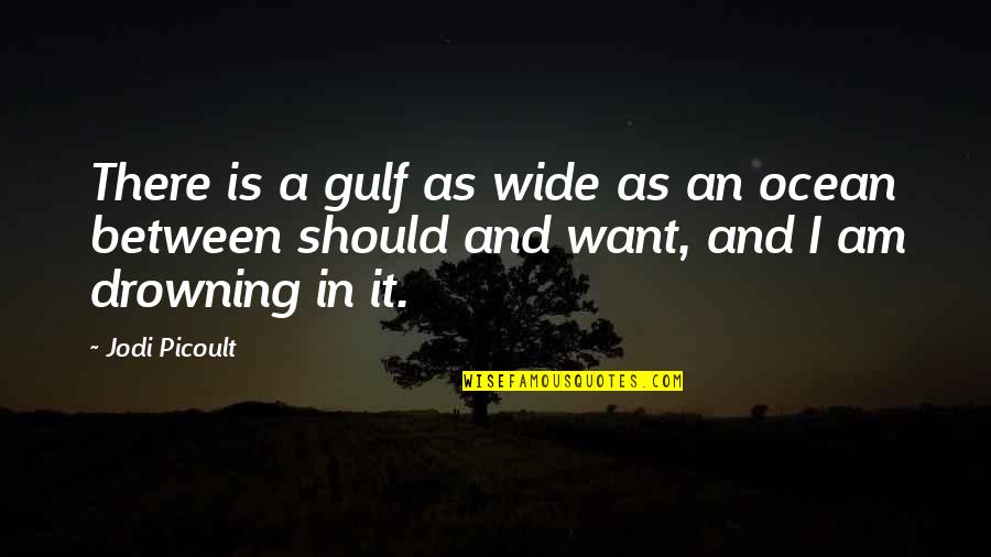 Am There Quotes By Jodi Picoult: There is a gulf as wide as an Am There Quotes By Jodi Picoult: There is a gulf as wide as an
