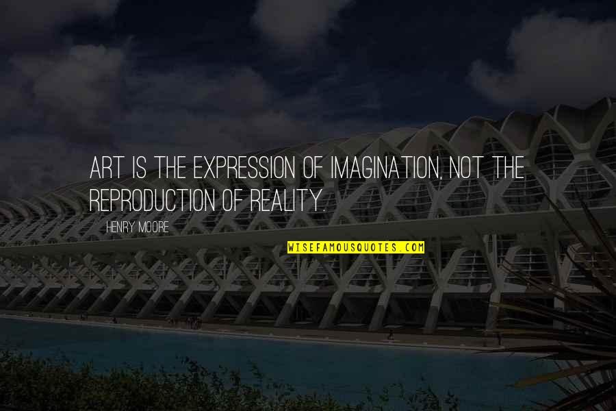 Amalayer Quotes By Henry Moore: Art is the expression of imagination, not the