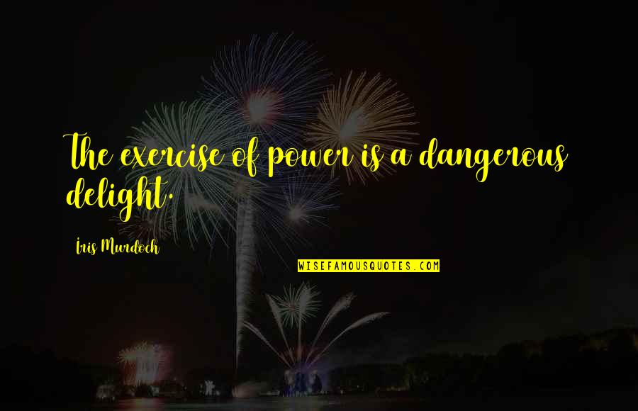 Amalio Construction Quotes By Iris Murdoch: The exercise of power is a dangerous delight.