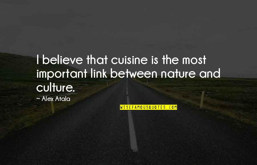 Amarantos Quotes By Alex Atala: I believe that cuisine is the most important