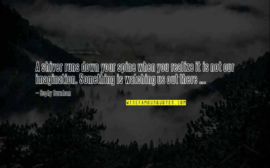 Amaros Quotes By Sophy Burnham: A shiver runs down your spine when you Amaros Quotes By Sophy Burnham: A shiver runs down your spine when you