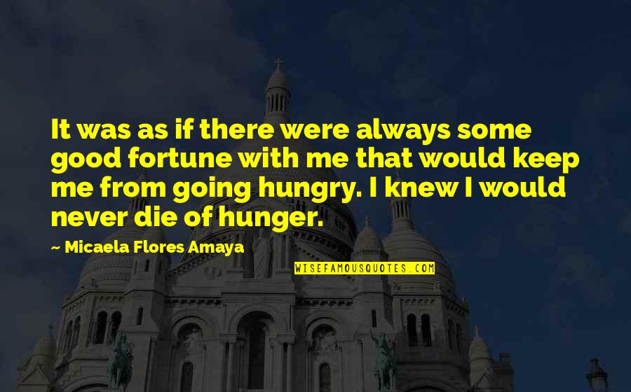 Amaya's Quotes By Micaela Flores Amaya: It was as if there were always some