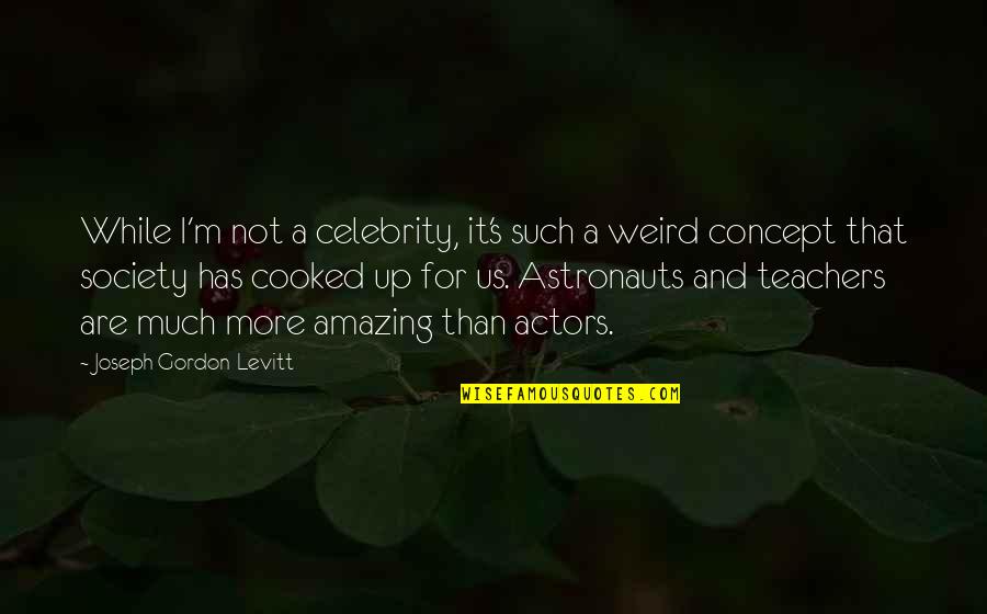 Amazing Actors Quotes By Joseph Gordon-Levitt: While I'm not a celebrity, it's such a