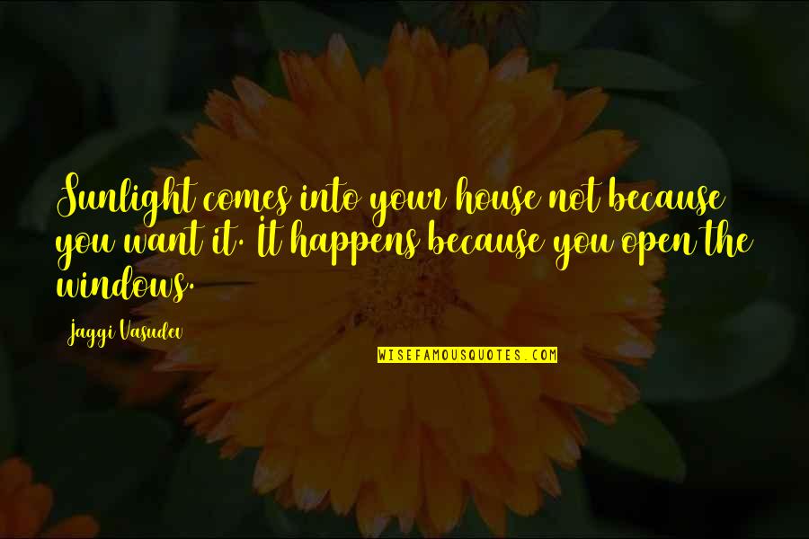 Amazing Desktop Wallpapers With Quotes By Jaggi Vasudev: Sunlight comes into your house not because you