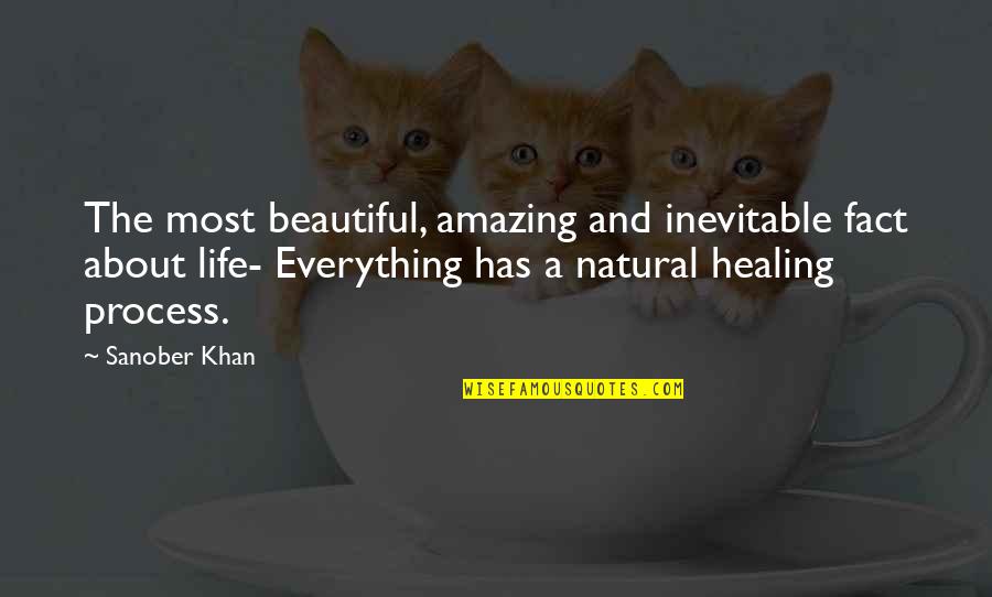 Amazing Facts Quotes By Sanober Khan: The most beautiful, amazing and inevitable fact about