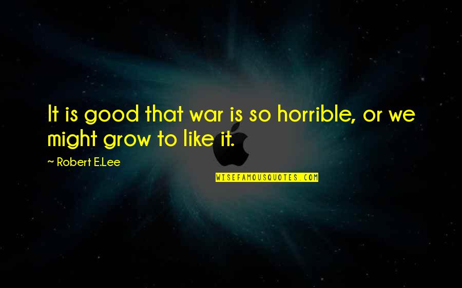 Ambassador Lysenko Quotes By Robert E.Lee: It is good that war is so horrible,