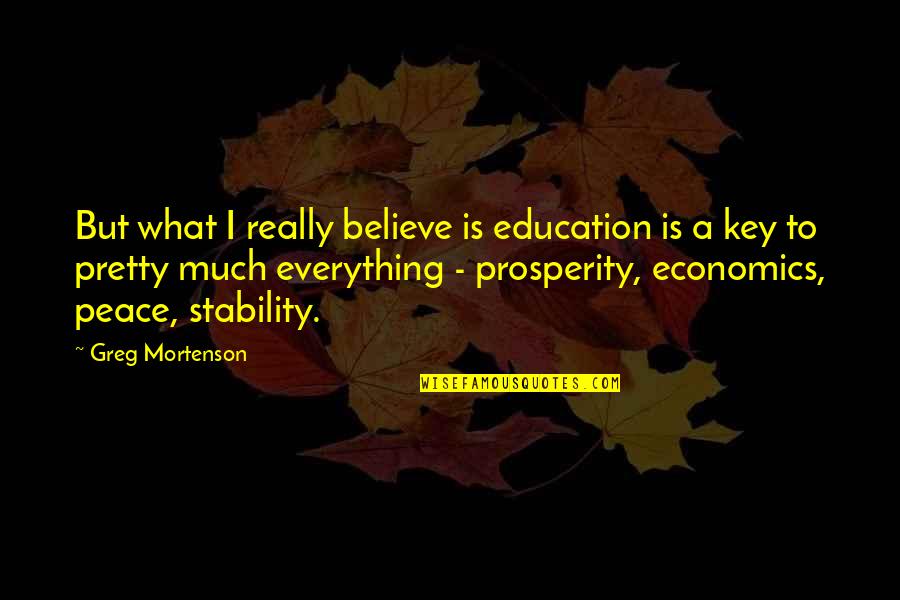 Ameba Quotes By Greg Mortenson: But what I really believe is education is