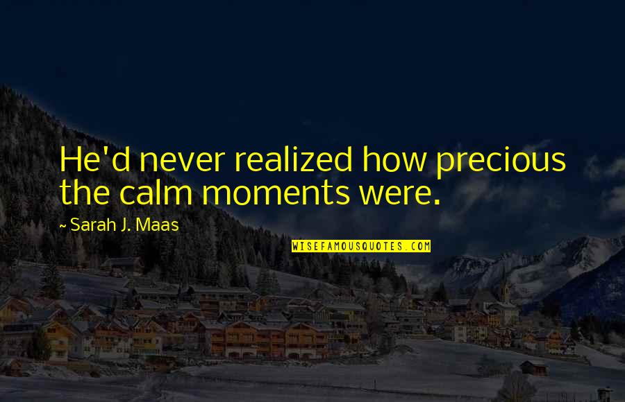 Amelle Beauvil Quotes By Sarah J. Maas: He'd never realized how precious the calm moments Amelle Beauvil Quotes By Sarah J. Maas: He'd never realized how precious the calm moments