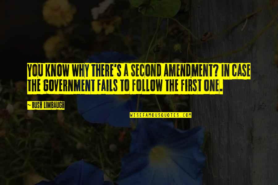 Amendment Quotes By Rush Limbaugh: You know why there's a Second Amendment? In