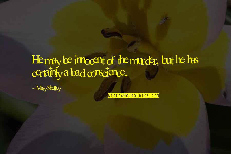 American Horror Story Asylum Episode 13 Quotes By Mary Shelley: He may be innocent of the murder, but