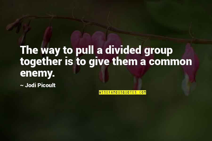 American Pickers Mike Quotes By Jodi Picoult: The way to pull a divided group together