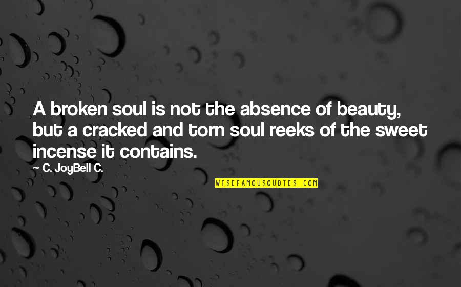 Ameturistic Quotes By C. JoyBell C.: A broken soul is not the absence of