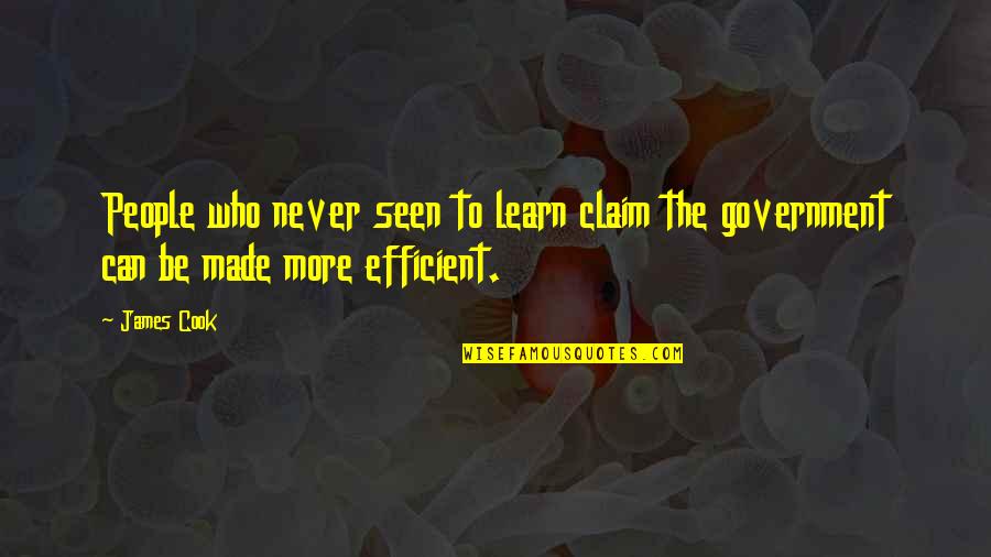 Amichetti Quotes By James Cook: People who never seen to learn claim the