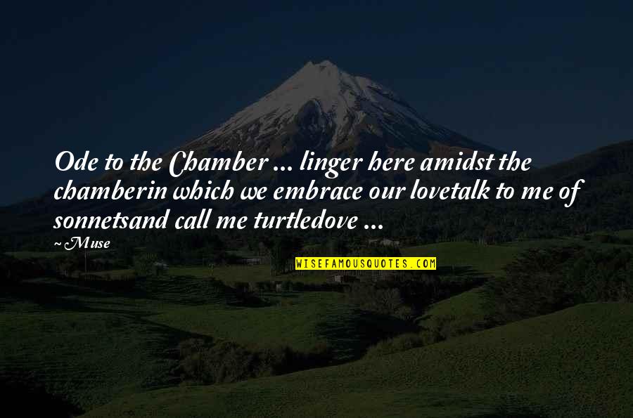 Amidst Quotes By Muse: Ode to the Chamber ... linger here amidst