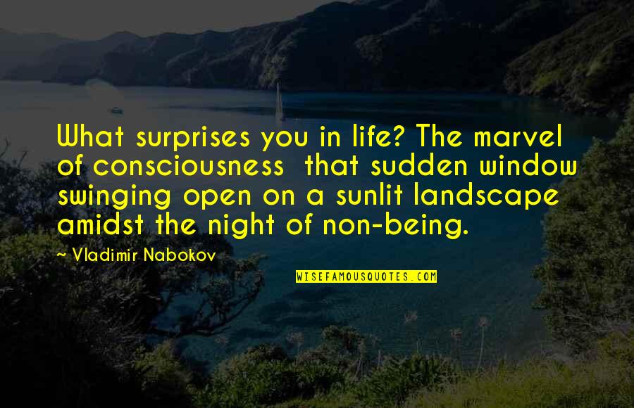 Amidst Quotes By Vladimir Nabokov: What surprises you in life? The marvel of