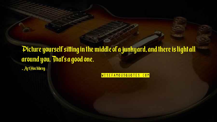 Aminath Faiza Quotes By Art Hochberg: Picture yourself sitting in the middle of a