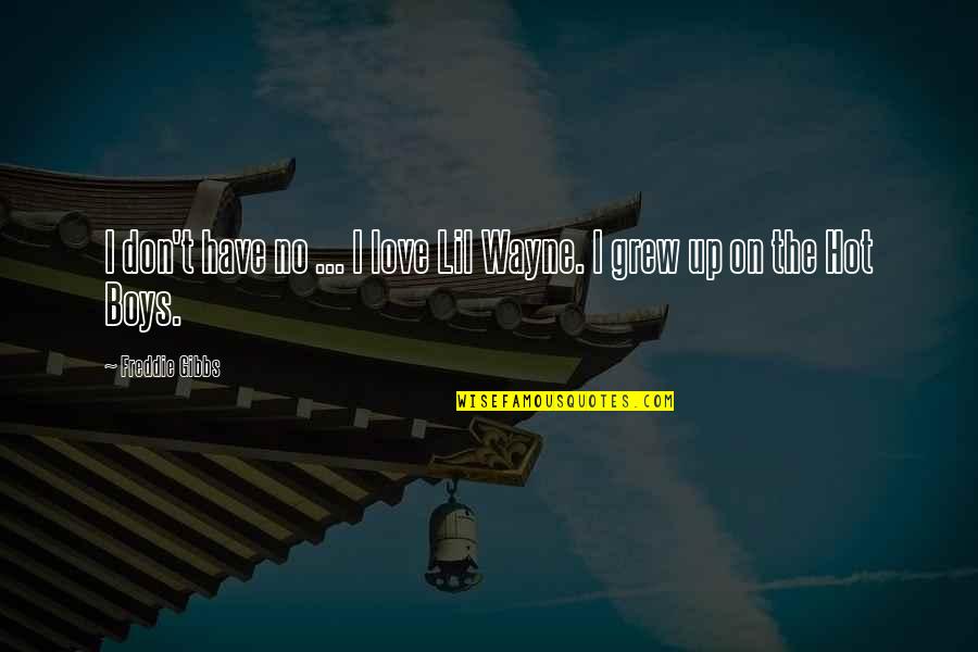 Amirhossein Arman Quotes By Freddie Gibbs: I don't have no ... I love Lil