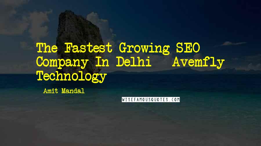 Amit Mandal quotes: The Fastest Growing SEO Company In Delhi - Avemfly Technology