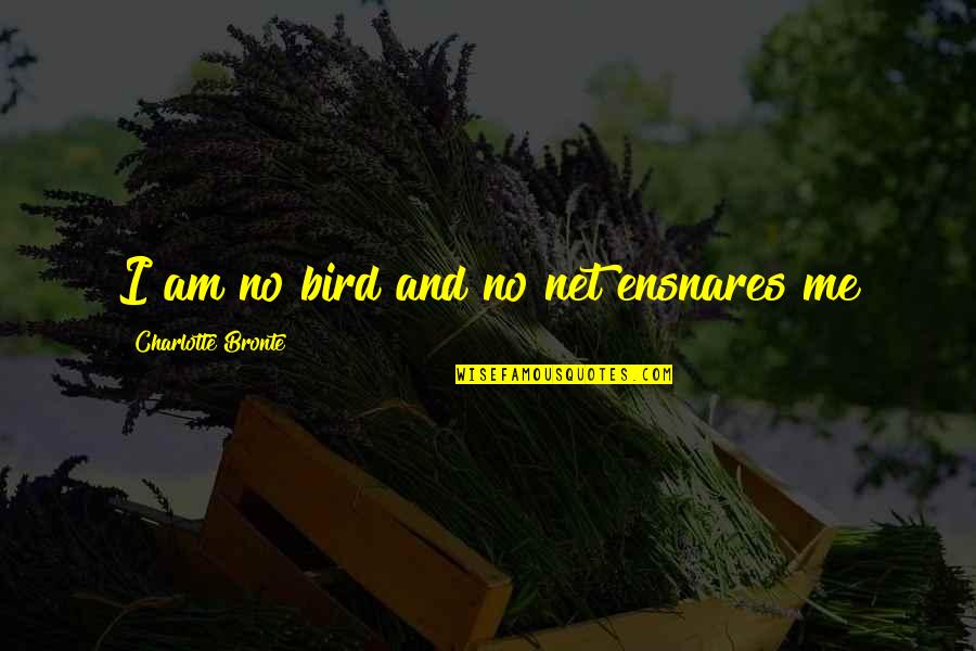 Amor Orgullo Quotes By Charlotte Bronte: I am no bird and no net ensnares