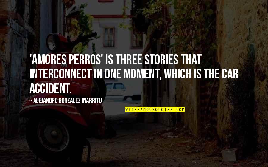 Amores Que Quotes By Alejandro Gonzalez Inarritu: 'Amores Perros' is three stories that interconnect in Amores Que Quotes By Alejandro Gonzalez Inarritu: 'Amores Perros' is three stories that interconnect in