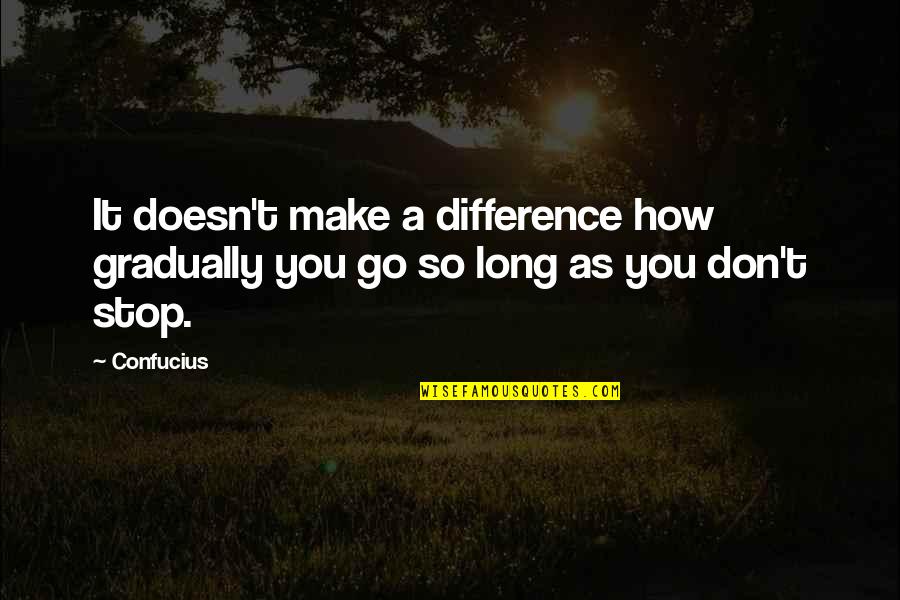 Amores Que Quotes By Confucius: It doesn't make a difference how gradually you