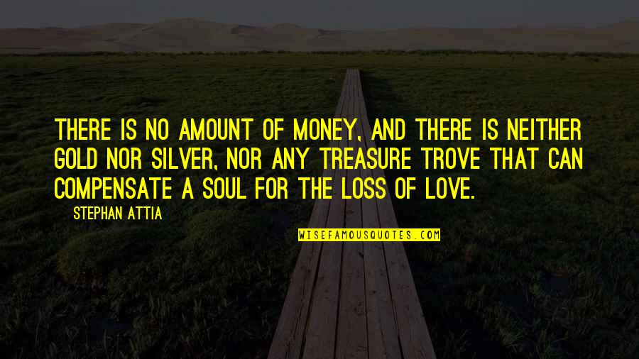 Amount Of Love Quotes By Stephan Attia: There is no amount of money, and there