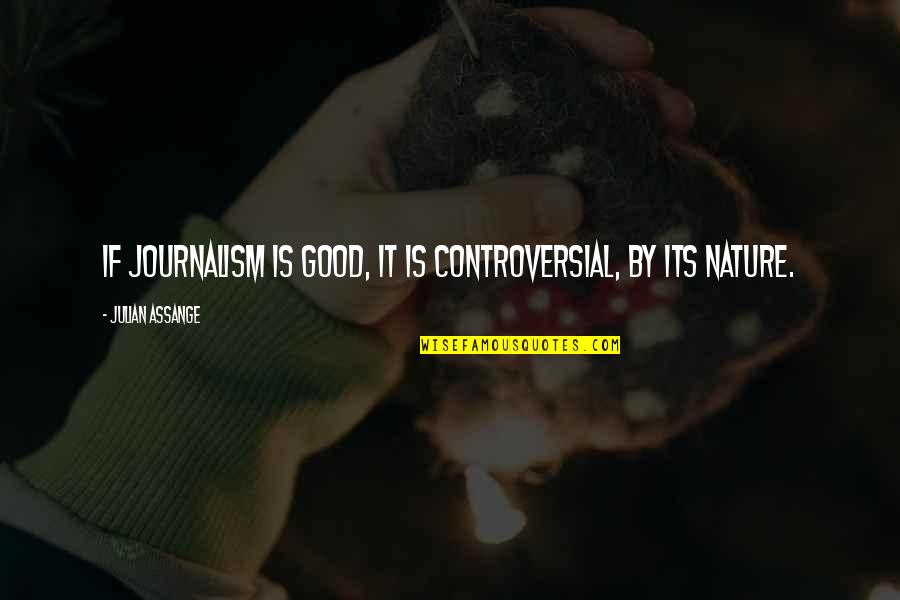 Amoureux Quotes By Julian Assange: If journalism is good, it is controversial, by