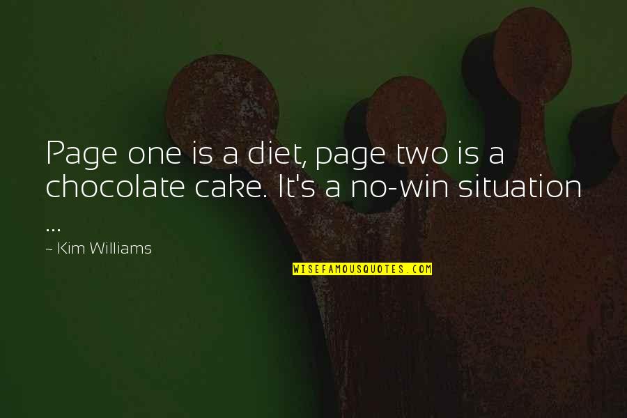 Amphitrite's Quotes By Kim Williams: Page one is a diet, page two is