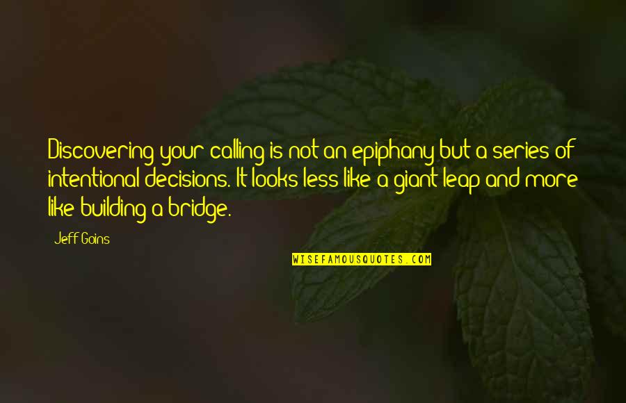 Amrc Stock Quote Quotes By Jeff Goins: Discovering your calling is not an epiphany but