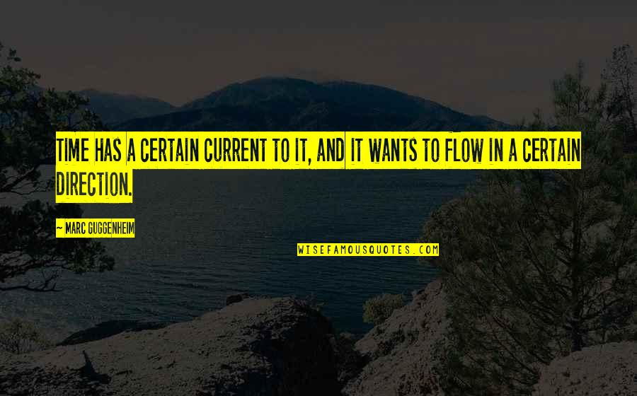 Amrit Vela Quotes By Marc Guggenheim: Time has a certain current to it, and