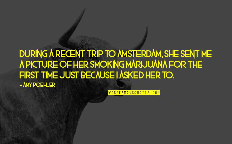 Amsterdam Quotes By Amy Poehler: During a recent trip to Amsterdam, she sent