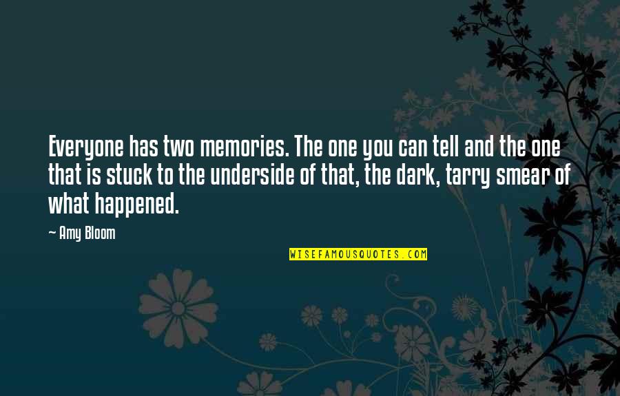 Amy Bloom Quotes By Amy Bloom: Everyone has two memories. The one you can