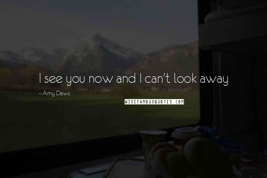 Amy Daws quotes: I see you now and I can't look away