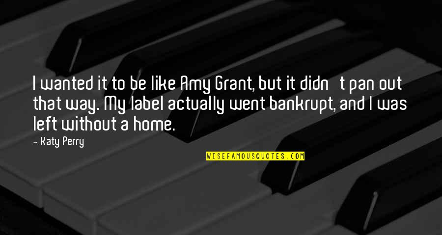 Amy Grant Quotes By Katy Perry: I wanted it to be like Amy Grant,