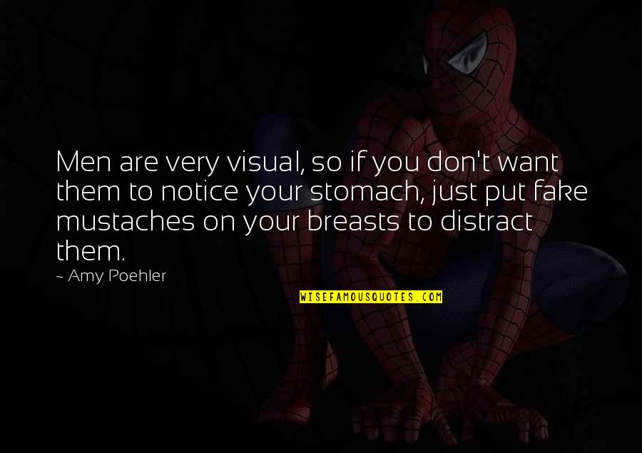 Amy Poehler Quotes By Amy Poehler: Men are very visual, so if you don't