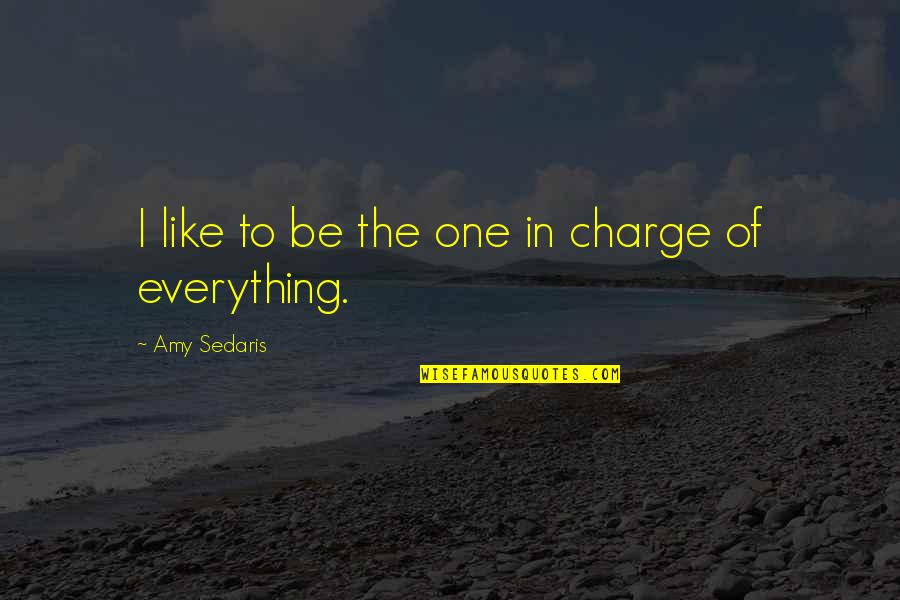Amy Sedaris Quotes By Amy Sedaris: I like to be the one in charge