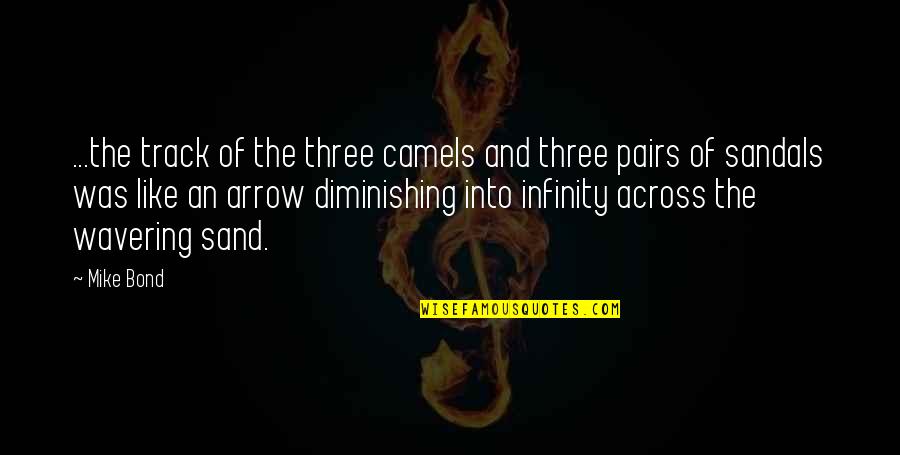 An Arrow Quotes By Mike Bond: ...the track of the three camels and three