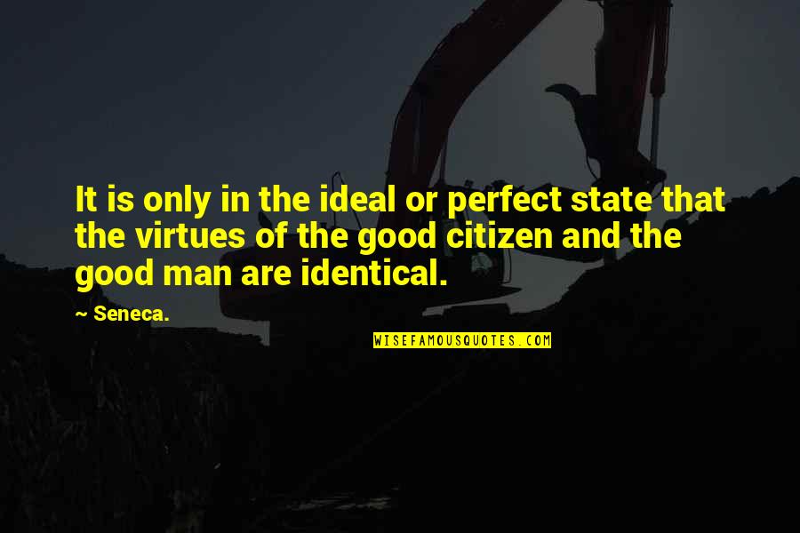 An Ideal Man Quotes By Seneca.: It is only in the ideal or perfect