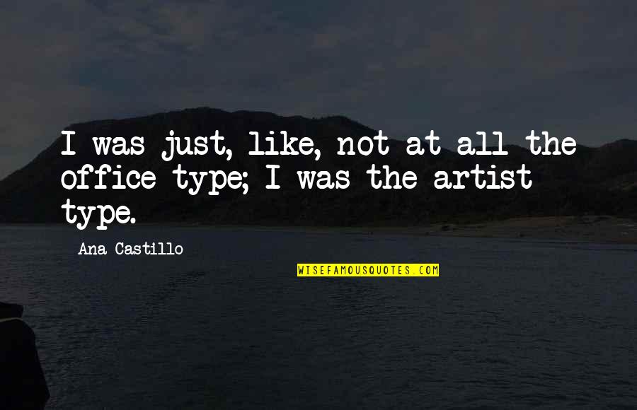 Ana Castillo Quotes By Ana Castillo: I was just, like, not at all the