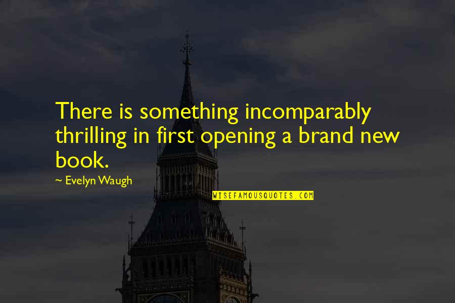 Ana In Urdu Quotes By Evelyn Waugh: There is something incomparably thrilling in first opening