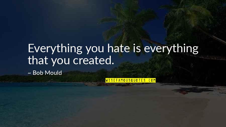 Ana Luisa Quotes By Bob Mould: Everything you hate is everything that you created.