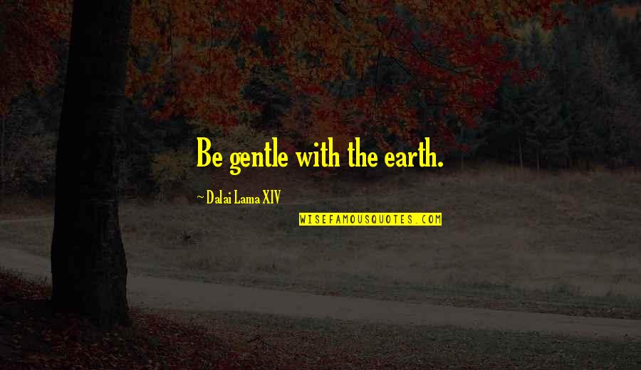Analdas Quotes By Dalai Lama XIV: Be gentle with the earth.