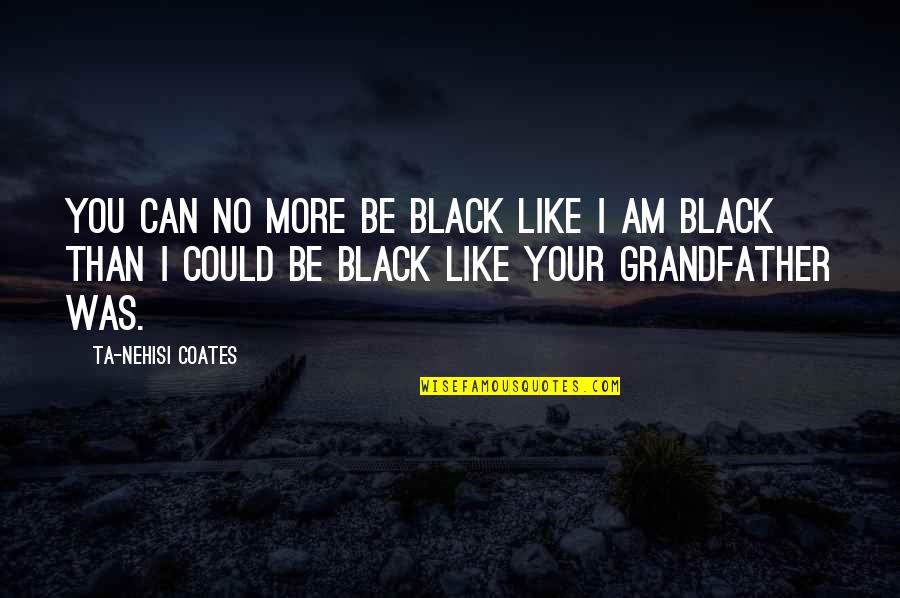 Analeah Schutz Quotes By Ta-Nehisi Coates: You can no more be black like I
