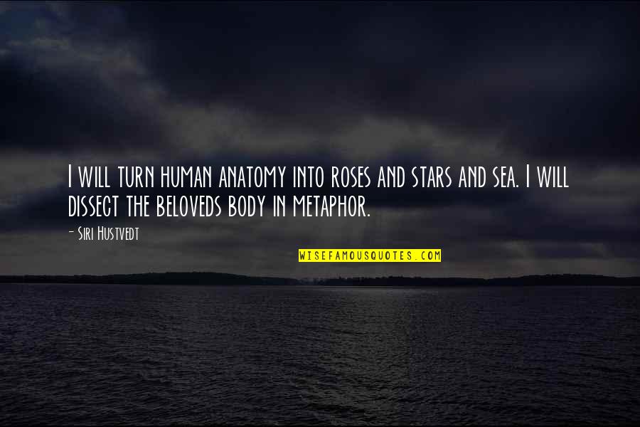 Anatomy Quotes By Siri Hustvedt: I will turn human anatomy into roses and Anatomy Quotes By Siri Hustvedt: I will turn human anatomy into roses and