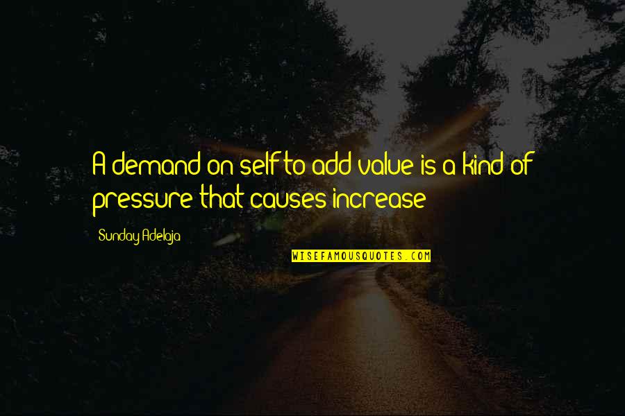 Anayanci Saucedo Quotes By Sunday Adelaja: A demand on self to add value is