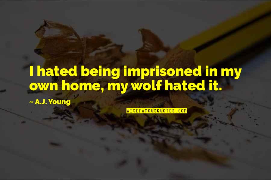 Anaylah Quotes By A.J. Young: I hated being imprisoned in my own home,